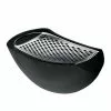 Alessi Parmenide Grater With Cheese Cellar, Black