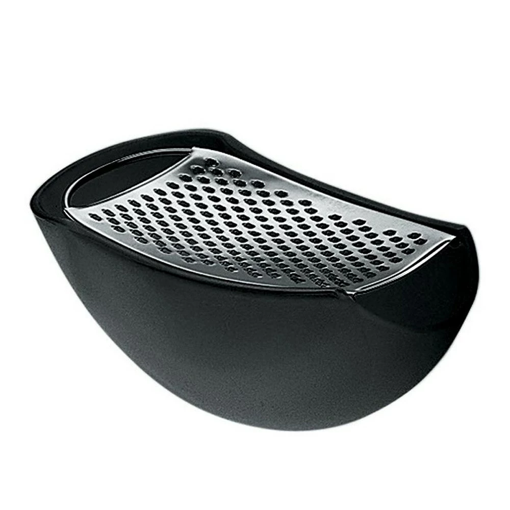 Alessi Parmenide Grater With Cheese Cellar, Black 3 Alessi Parmenide Grater With Cheese Cellar, Black