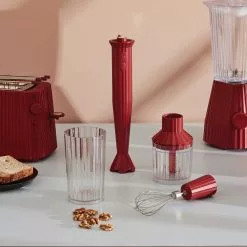 Alessi Plissé Toaster, Rood -Potten & pannen Winkel alessi plisse toaster 2 plakken 4