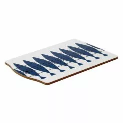 Almedahls Sill Cutting Board, White / Blue