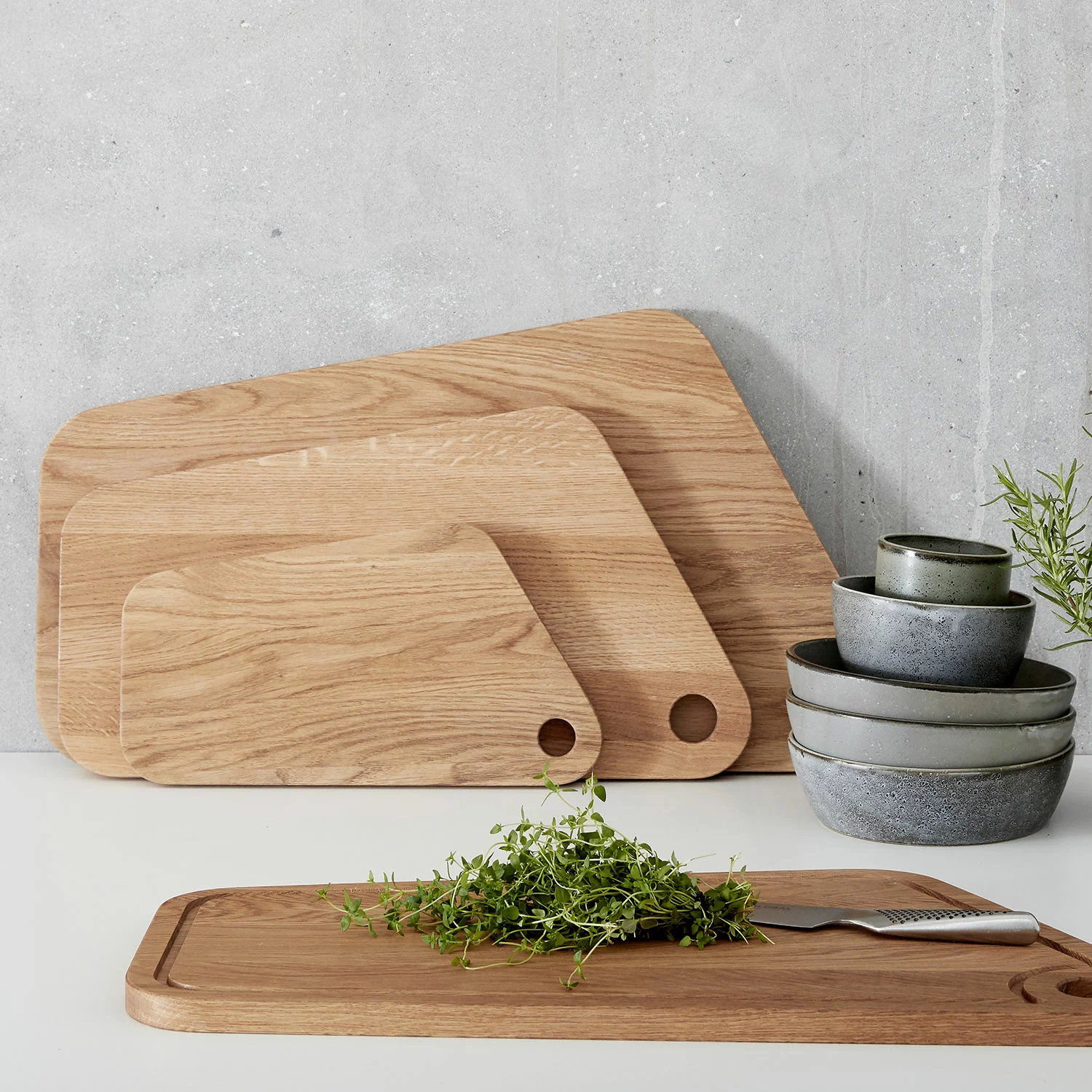 Andersen U3 Chopping Board 46x24 Cm, Oak 6 Andersen U3 Chopping Board 46x24 Cm, Oak - Afbeelding 4