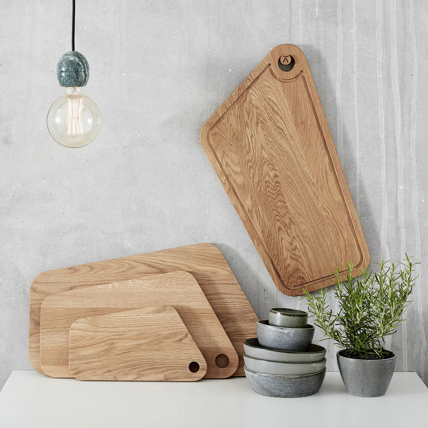 Andersen U3 Chopping Board 46x24 Cm, Oak 7 Andersen U3 Chopping Board 46x24 Cm, Oak - Afbeelding 5