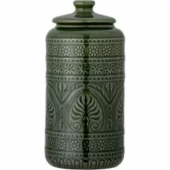 Bloomingville Rani Pot Met Deksel 25x12 Cm, Groen