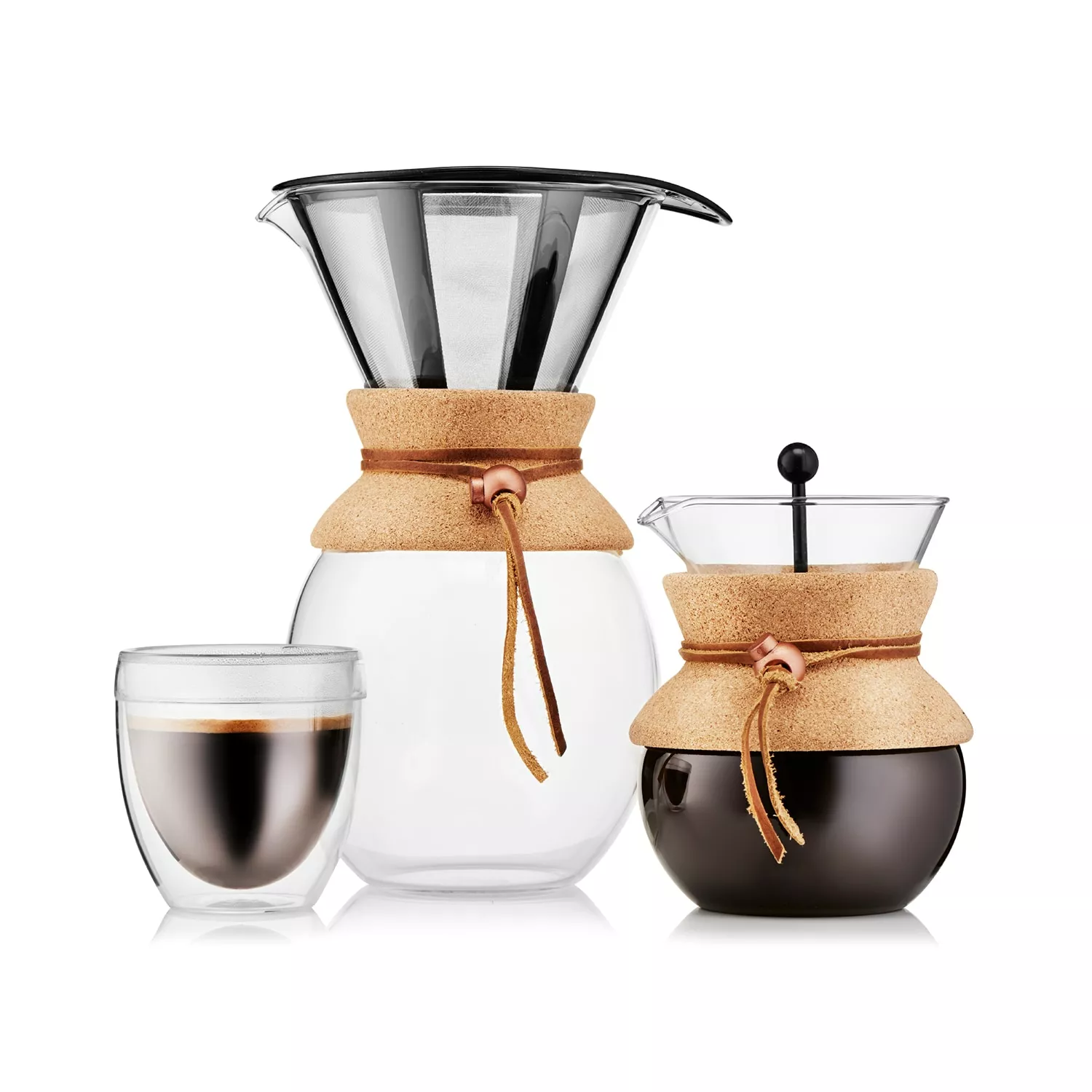 Bodum POUR OVER Koffiemaker 1 L, Kurk 4 Bodum POUR OVER Koffiemaker 1 L, Kurk - Afbeelding 2