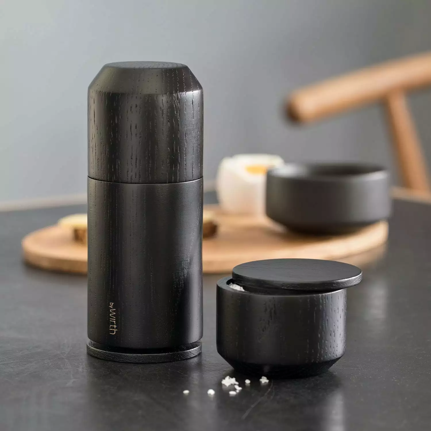 By Wirth Salt Me Salt Cellar, Black 5 By Wirth Salt Me Salt Cellar, Black - Afbeelding 3