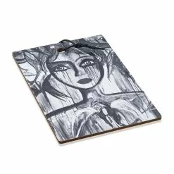 Carolina Gynning Slice Cutting Board 29,5 X 19,5 Cm, Black/White