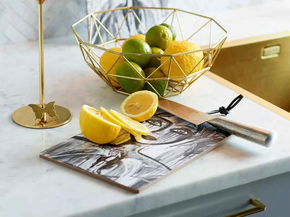 Carolina Gynning Slice Cutting Board 29,5 X 19,5 Cm, Black/White 5 Carolina Gynning Slice Cutting Board 29,5 X 19,5 Cm, Black/White - Afbeelding 3