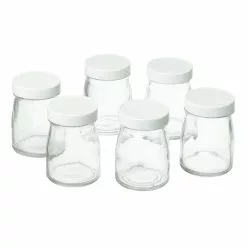 Cuisinart Accessory 6 Jars For Yoghurt Machine, Transparent
