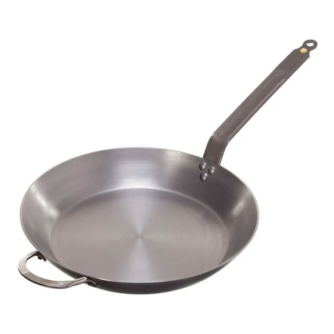 De Buyer Mineral B Lyonnaise Frying Pan, 32 Cm 3 De Buyer Mineral B Lyonnaise Frying Pan, 32 Cm