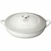 Denby Natural Canvas Gietijzeren Pot Oppervlakkig Ø30 Cm, Wit
