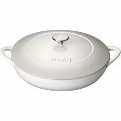 Denby Natural Canvas Gietijzeren Pot Oppervlakkig Ø30 Cm, Wit