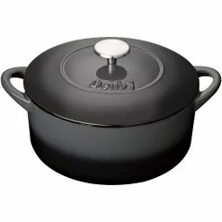 Denby Halo Gietijzeren Pot Rond Ø24 Cm, Grijs