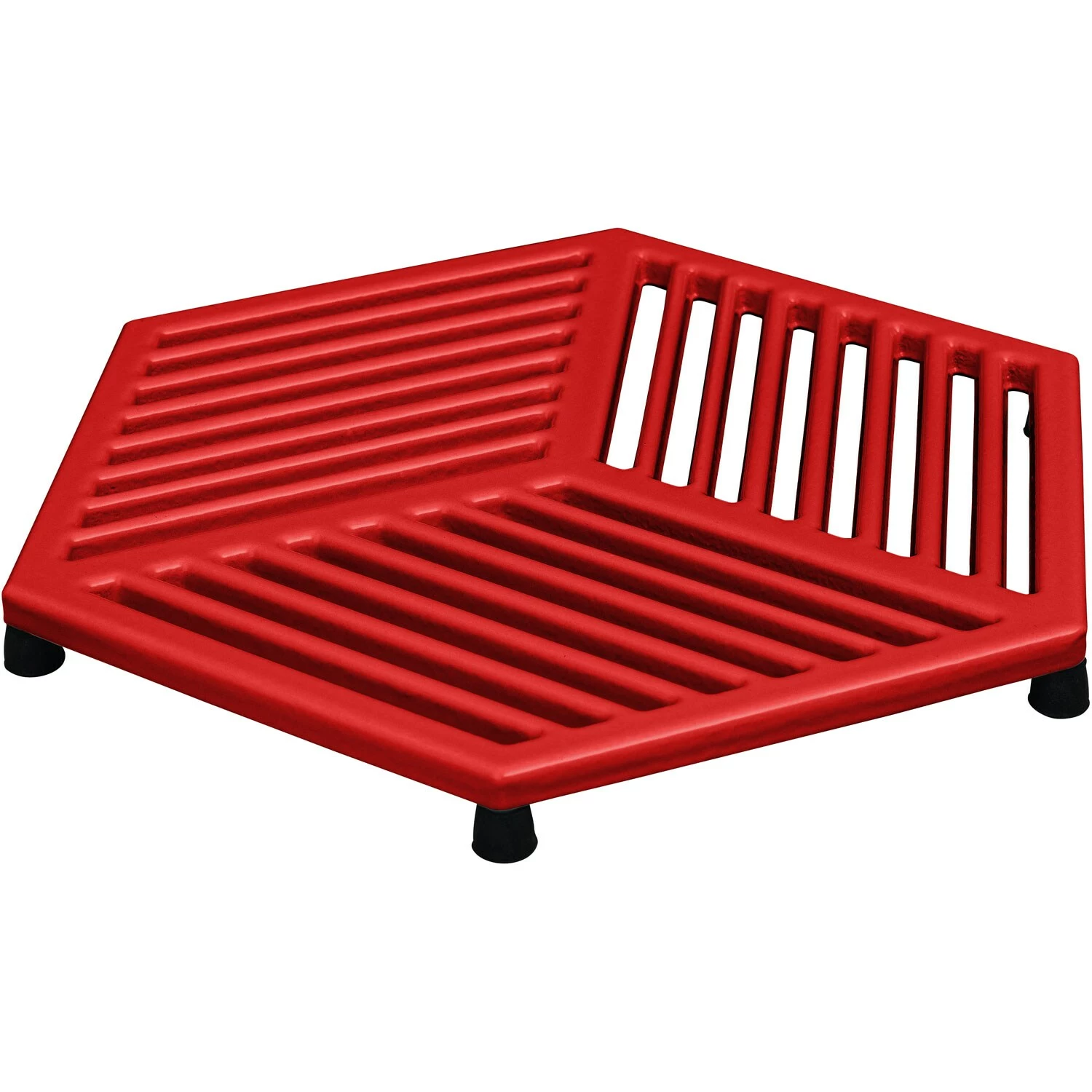 Denby Pomegranate Pannenonderzetter Gietijzer 21,5x24,5 Cm, Rood 4 Denby Pomegranate Pannenonderzetter Gietijzer 21,5x24,5 Cm, Rood - Afbeelding 2