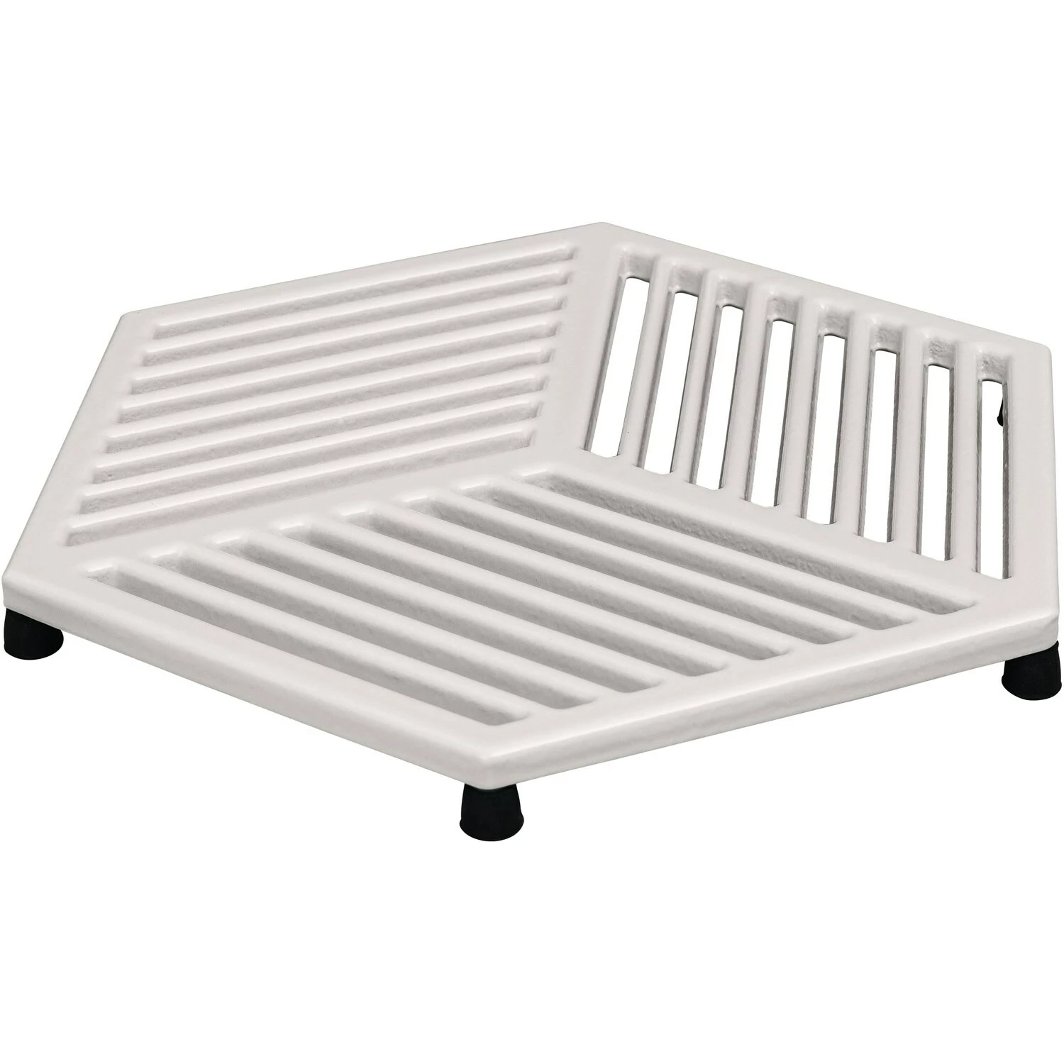 Denby Natural Canvas Pannenonderzetter Gietijzer 21,5x24,5 Cm, Wit 4 Denby Natural Canvas Pannenonderzetter Gietijzer 21,5x24,5 Cm, Wit - Afbeelding 2