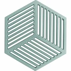 Denby Pavilion Pannenonderzetter Gietijzer 21,5x24,5 Cm, Lichtblauw