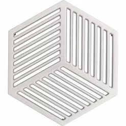 Denby Natural Canvas Pannenonderzetter Gietijzer 21,5x24,5 Cm, Wit