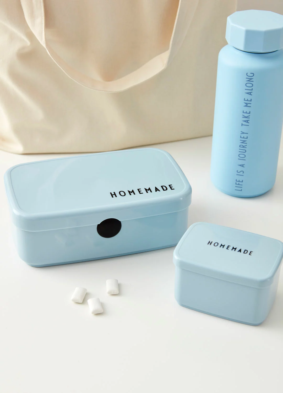 Design Letters Lunchbox, Lichtblauw 4 Design Letters Lunchbox, Lichtblauw - Afbeelding 2