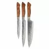 Dorre Akira Set Of 3 Knives, Brown -Potten & pannen Winkel dorre akira set of 3 knives brown 0