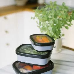 Dorre Fafa Storage Box For Food 3pcs Black -Potten & pannen Winkel dorre fafa storage box for food 3pcs black 8