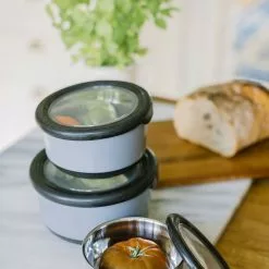 Dorre Fay Storage Boxes 3pcs Black Stainless Steel -Potten & pannen Winkel dorre fay storage boxes 3pcs black stainless steel 8