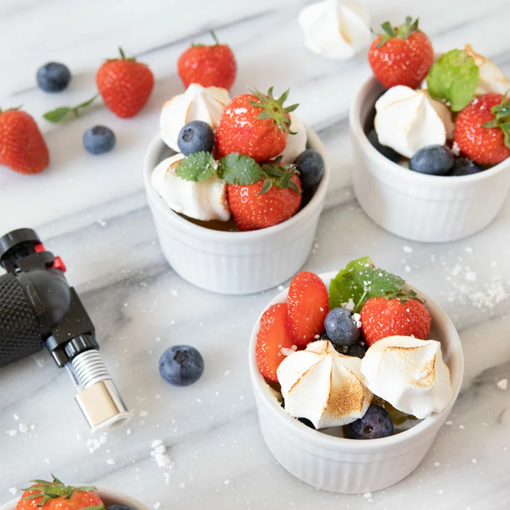 Dorre Fire Brulée Burner Set, Vit/Svart 4 Dorre Fire Brulée Burner Set, Vit/Svart - Afbeelding 2