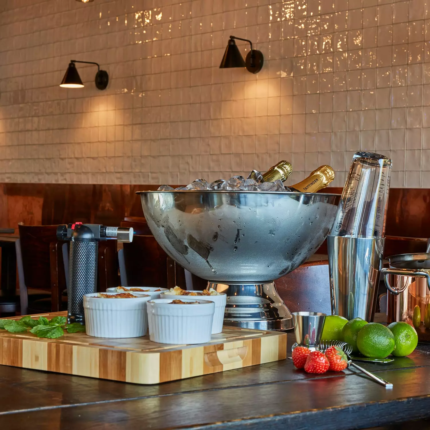 Dorre Fire Brulée Burner Set, Vit/Svart 5 Dorre Fire Brulée Burner Set, Vit/Svart - Afbeelding 3