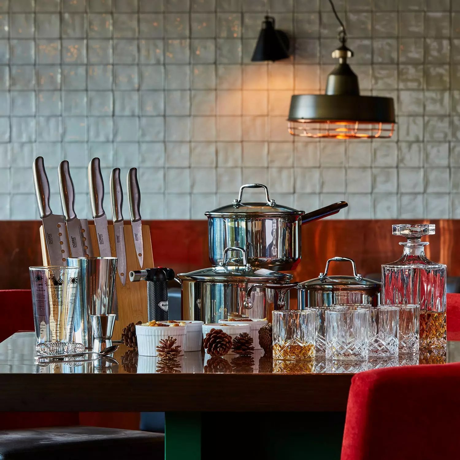 Dorre Fire Brulée Burner Set, Vit/Svart 6 Dorre Fire Brulée Burner Set, Vit/Svart - Afbeelding 4