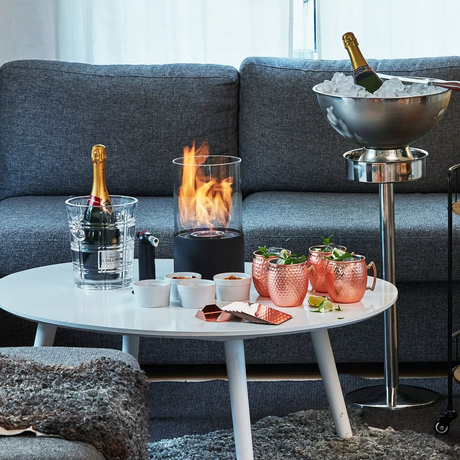 Dorre Fire Brulée Burner Set, Vit/Svart 7 Dorre Fire Brulée Burner Set, Vit/Svart - Afbeelding 5