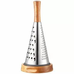 Dorre Rita Grater, Stainless Steel/Acacia Wood