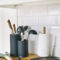 Dorre Wide Knife Blocks & Utensil Holder, Black 8 Dorre Wide Knife Blocks & Utensil Holder, Black -Potten & pannen Winkel dorre wide knife blocks utensil holder black 5