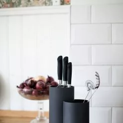 Dorre Wide Knife Blocks & Utensil Holder, Black 9 Dorre Wide Knife Blocks & Utensil Holder, Black -Potten & pannen Winkel dorre wide knife blocks utensil holder black 6