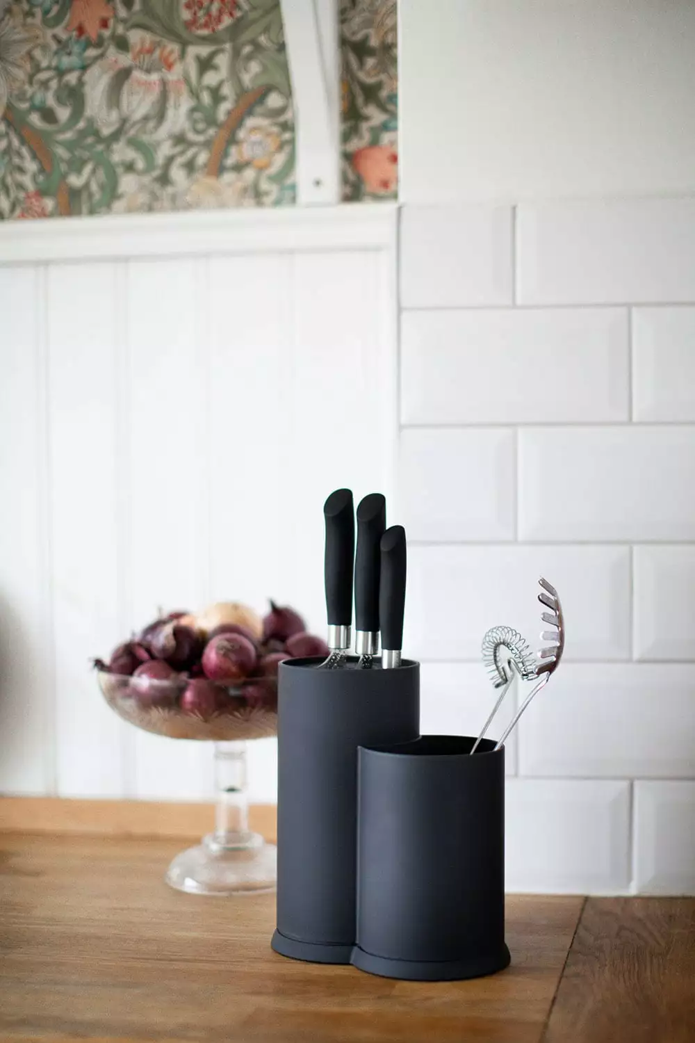 Dorre Wide Knife Blocks & Utensil Holder, Black 6 Dorre Wide Knife Blocks & Utensil Holder, Black - Afbeelding 4