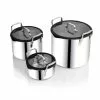 EGO Stackable Pot Set, Stainless Steel
