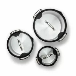 EGO Stackable Pot Set, Stainless Steel -Potten & pannen Winkel ego stackable pot set stainless steel 7