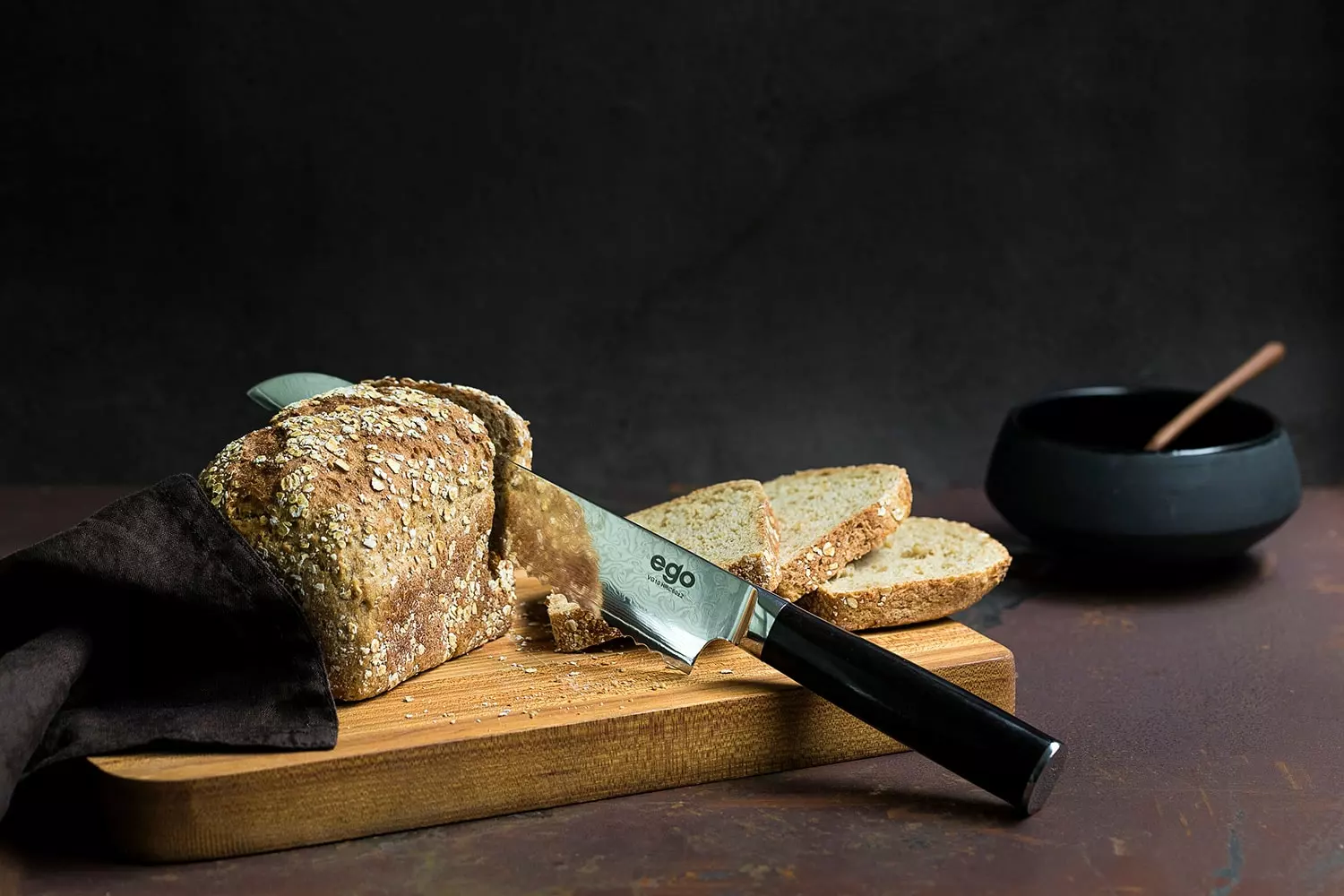 EGO VG-10 Bread Knife 20 Cm 4 EGO VG-10 Bread Knife 20 Cm - Afbeelding 2