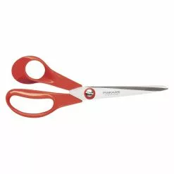 Fiskars Classic Universal Scissors, Left-handed, Red