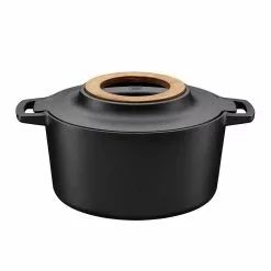 Fiskars Norden Casserole 4L, Black Cast Iron