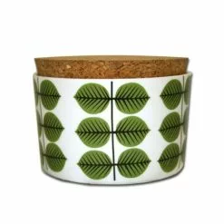 Gustavsberg Berså Jar With Bamboo Lid 32 Cl