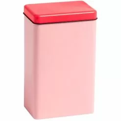 Hay Tin By Sowden Storage Jar, Pink/Red
