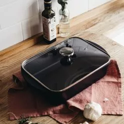 Heirol Braadpan Met Deksel 30 Cm 4,5 L -Potten & pannen Winkel heirol braadpan met deksel 30 cm 45 l 3