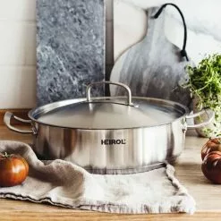 Heirol Cerasafe Pro Steelpan Met Deksel 28 Cm 4,5 L 9 Heirol Cerasafe Pro Steelpan Met Deksel 28 Cm 4,5 L -Potten & pannen Winkel heirol cerasafe pro steelpan met deksel 28 cm 45 l 3