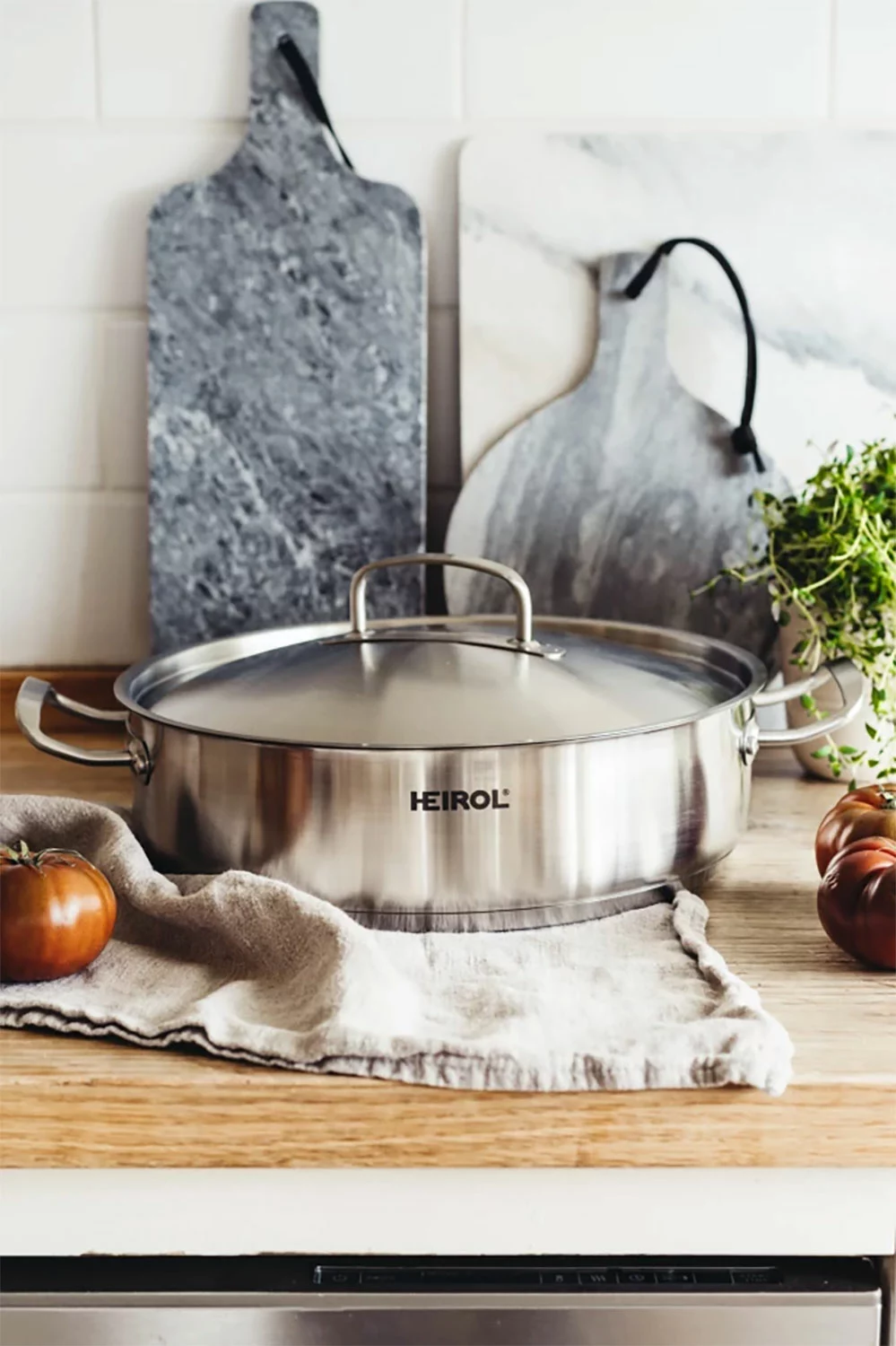 Heirol Cerasafe Pro Steelpan Met Deksel 28 Cm 4,5 L 6 Heirol Cerasafe Pro Steelpan Met Deksel 28 Cm 4,5 L - Afbeelding 4
