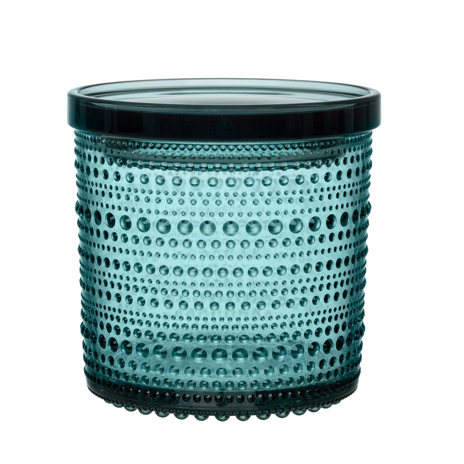 Iittala Kastehelmi Jar 11,4x11,6 Cm, Sea Blue 3 Iittala Kastehelmi Jar 11,4x11,6 Cm, Sea Blue