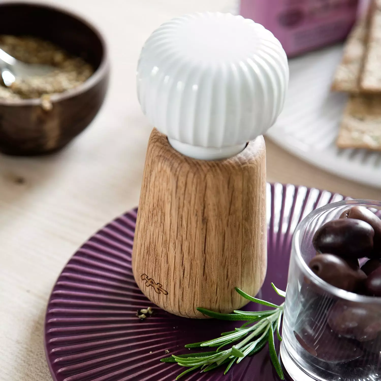 Kähler Hammershøi Spice Mill Small, Indigov 4 Kähler Hammershøi Spice Mill Small, Indigov - Afbeelding 2