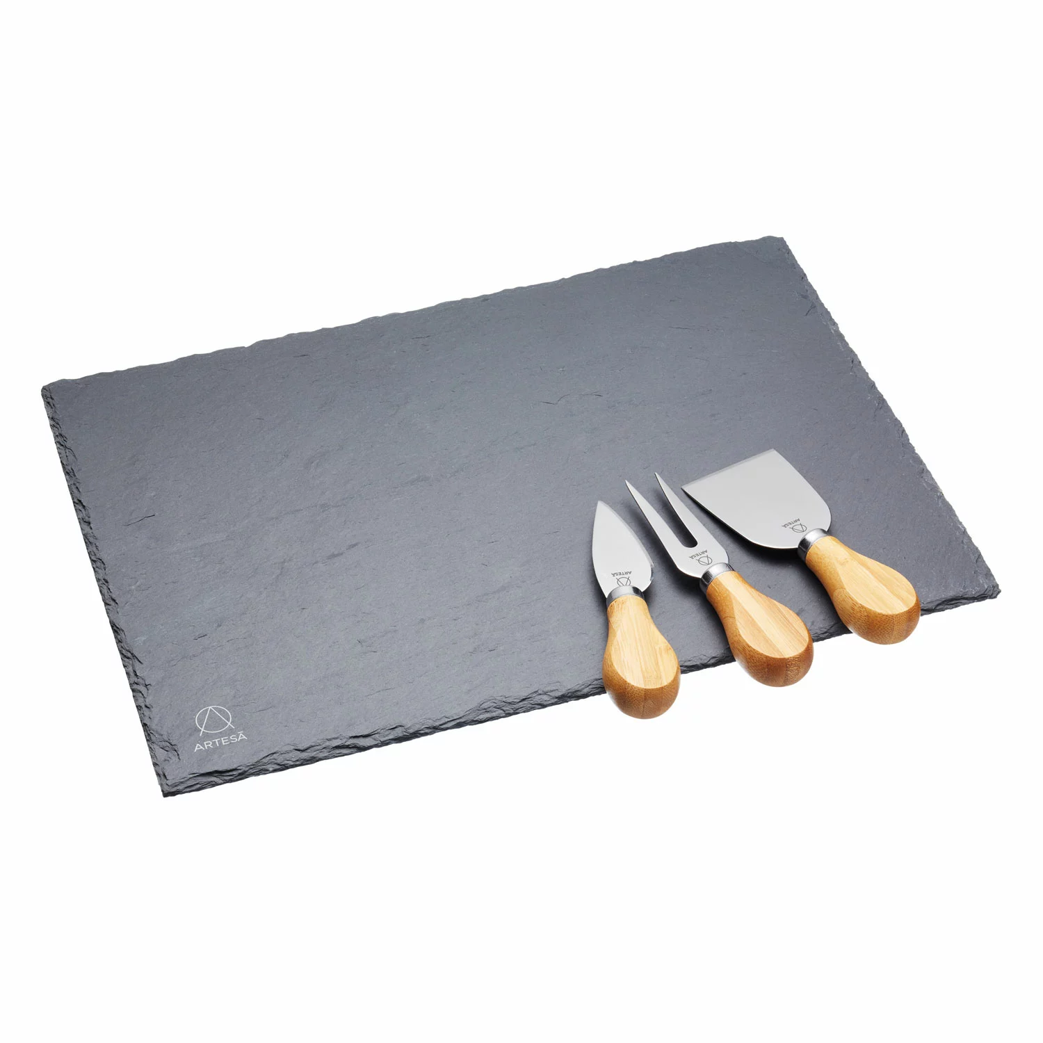 Kitchen Craft Artesà Cheese Board & Knife Set, Slate 3 Kitchen Craft Artesà Cheese Board & Knife Set, Slate