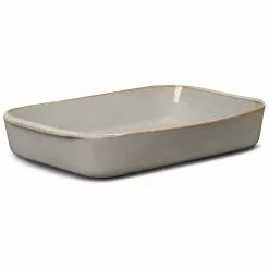 Lyngby Porcelæn DAN-Ild Ovenschaal Zand, 41x26 Cm
