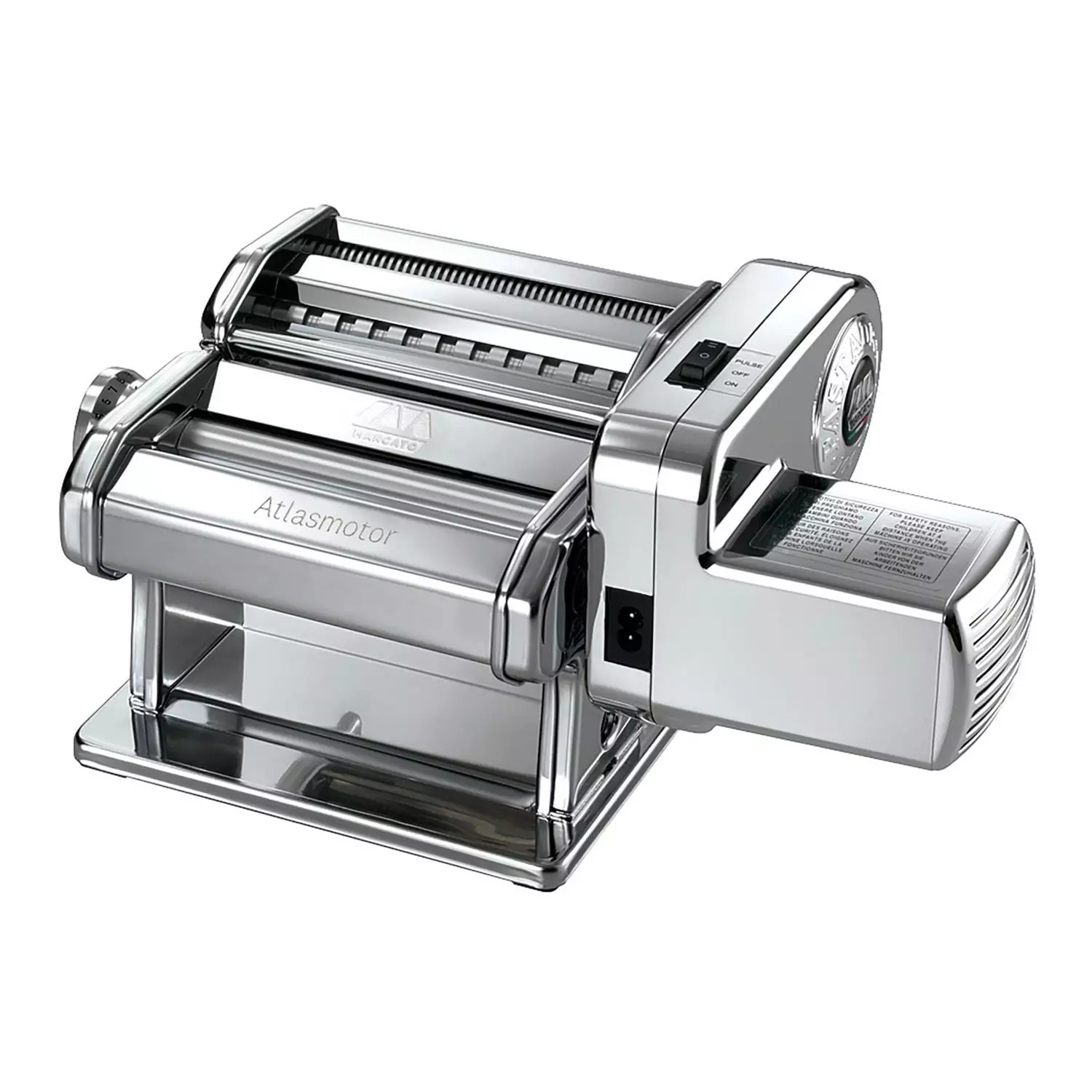 Marcato Atlasmotor 220V Noedelmachine, Roestvrij 3 Marcato Atlasmotor 220V Noedelmachine, Roestvrij