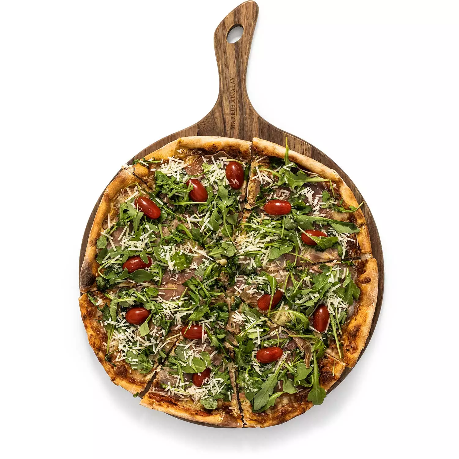 Markus Aujalay Markus Kaasplankje Met Bestek 48x35x1,5 Cm, Acaciahout 4 Markus Aujalay Markus Kaasplankje Met Bestek 48x35x1,5 Cm, Acaciahout - Afbeelding 2