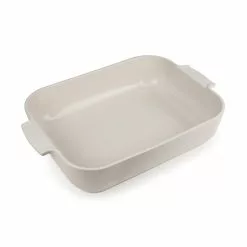 Peugeot Appolia Rectangular Ceramic Ovenware 40 Cm, Ecru