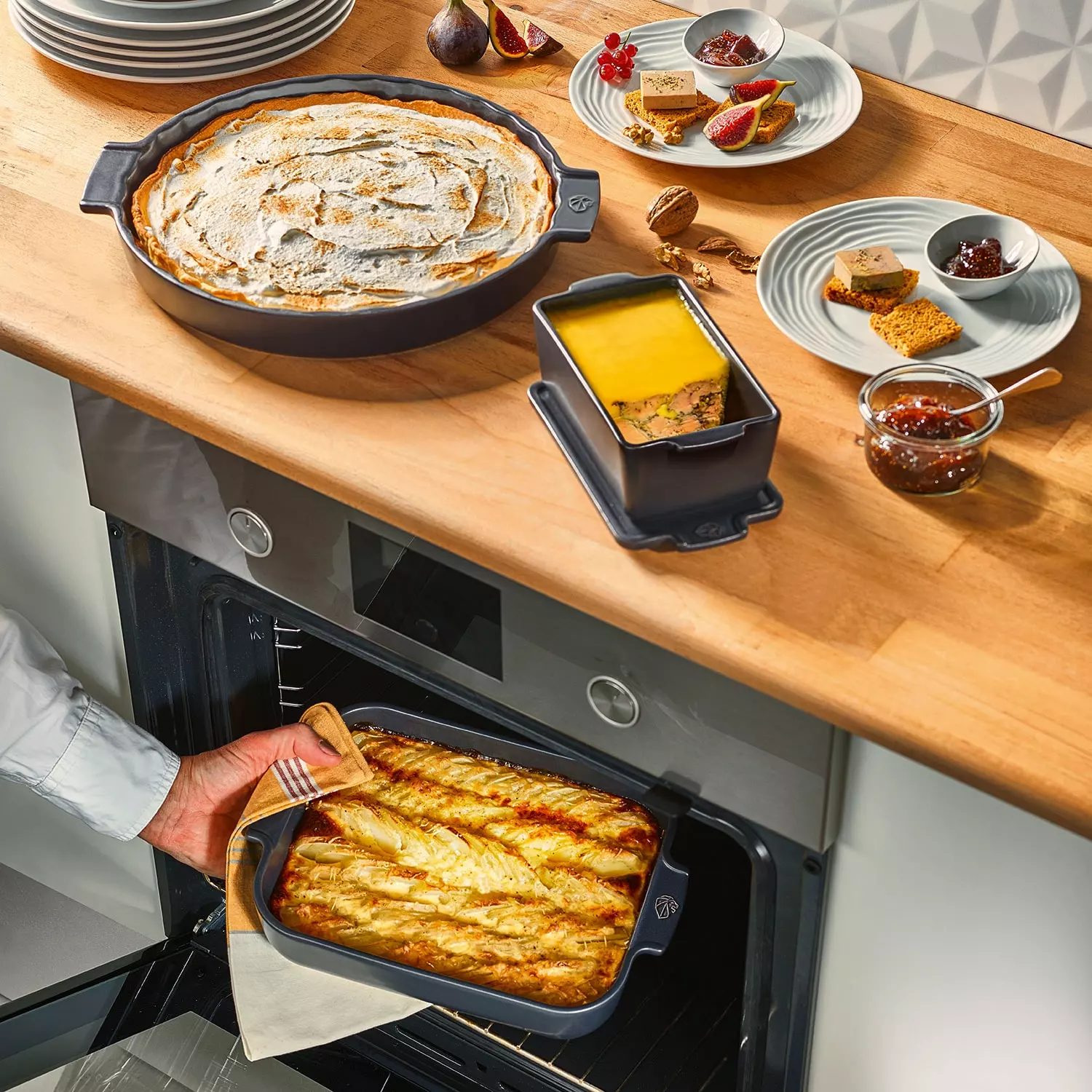 Peugeot Appolia Taartvorm 30 Cm, Leisteen 5 Peugeot Appolia Taartvorm 30 Cm, Leisteen - Afbeelding 3